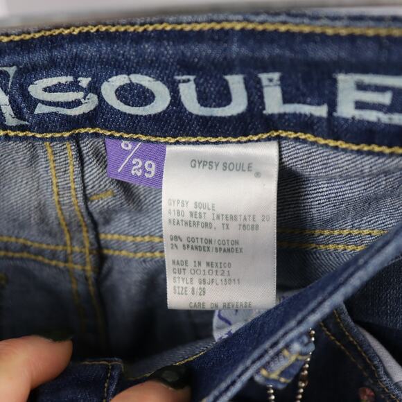 Gypsy Soule Janis Embroidered Stretch Jeans Size 8/29 NWT - Picture 6 of 6